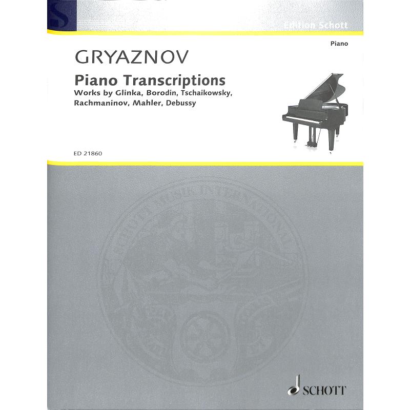 Titelbild für ED 21860 - PIANO TRANSCRIPTIONS