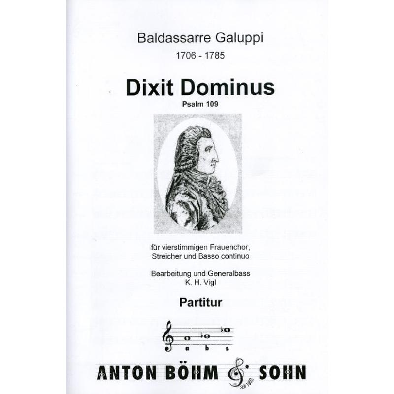 Titelbild für BOEHM 12075-01 - Dixit dominus (Psalm 109)