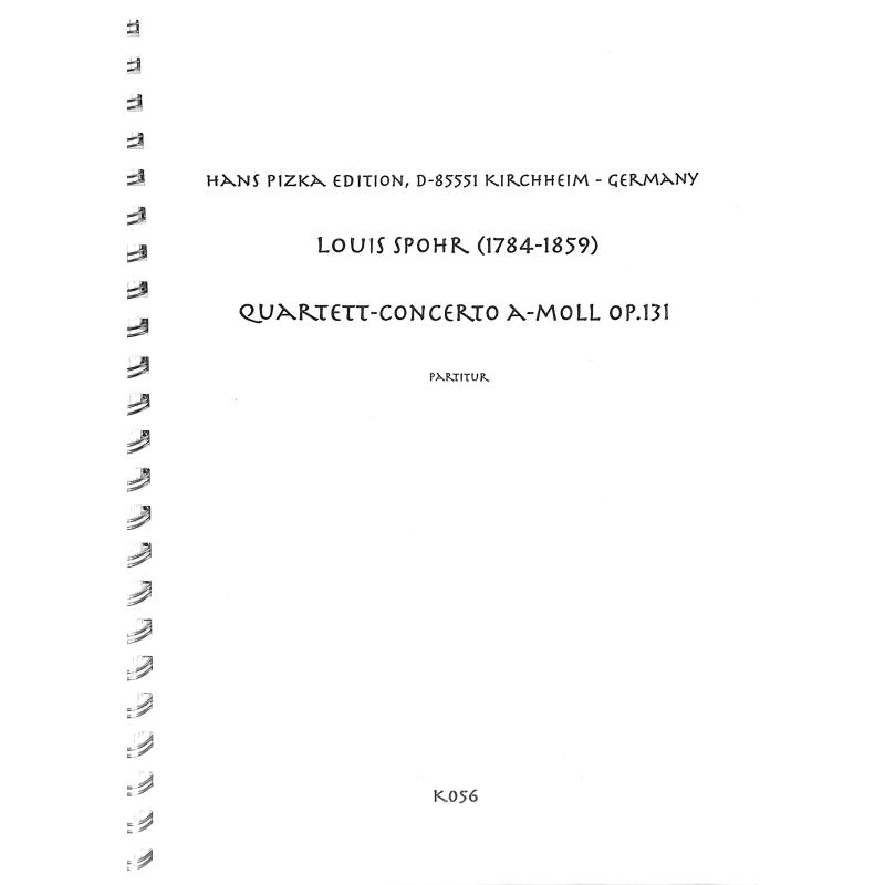 Titelbild für PIZKA -K056 - Quartett Konzert a-moll op 131