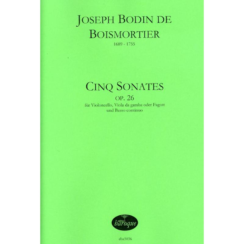 Titelbild für BAROQUE 5036 - 5 Sonaten op 26