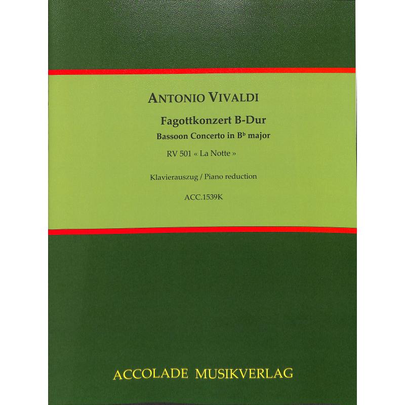 Titelbild für ACCOLADE 1539K - Concerto B-Dur op 45/8 RV 501 PV 401 F 8/1