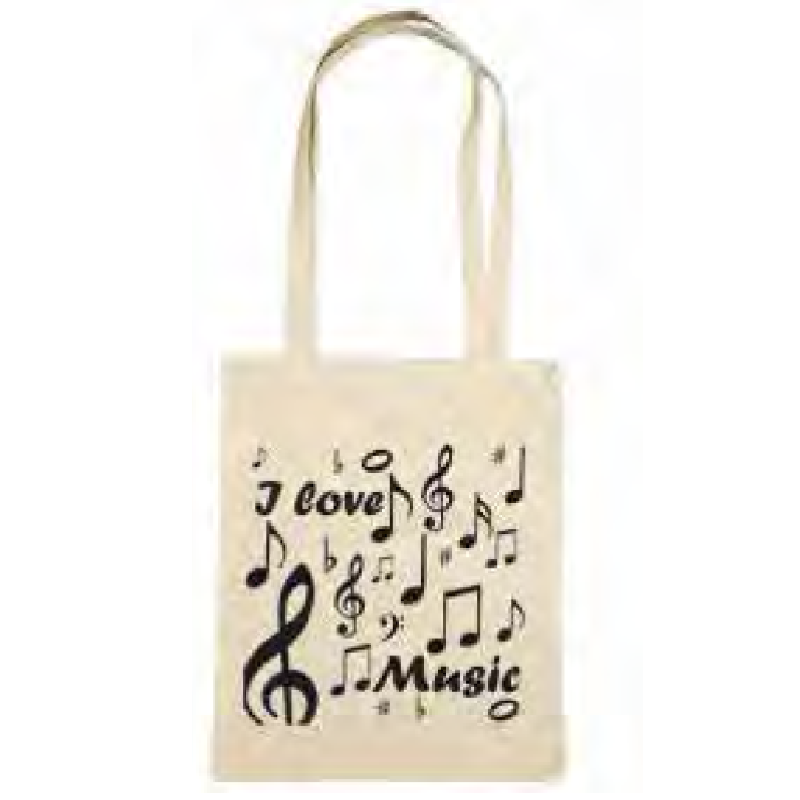 Titelbild für KUE 4410TXTA - Tragtasche I love music