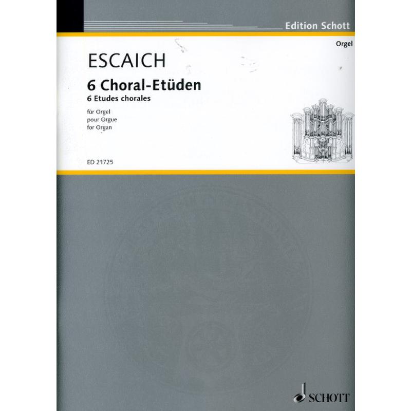 Titelbild für ED 21725 - 6 Choral Etüden