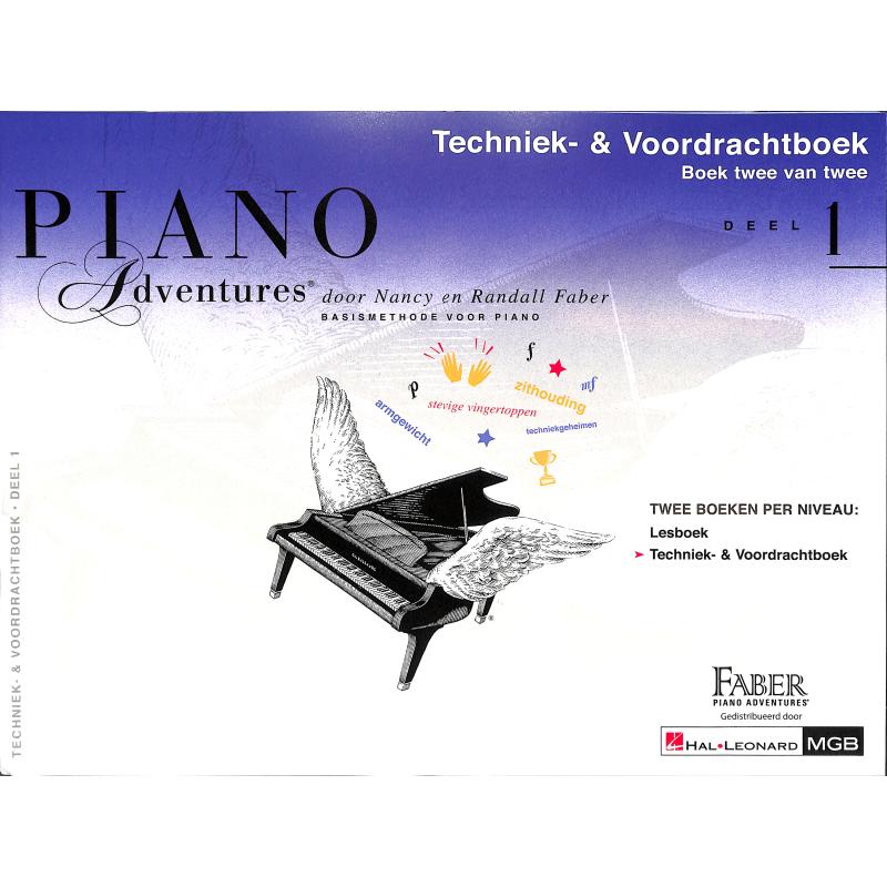 Titelbild für HL 147129 - Piano adventures 1 - techniek + voordrachtboek