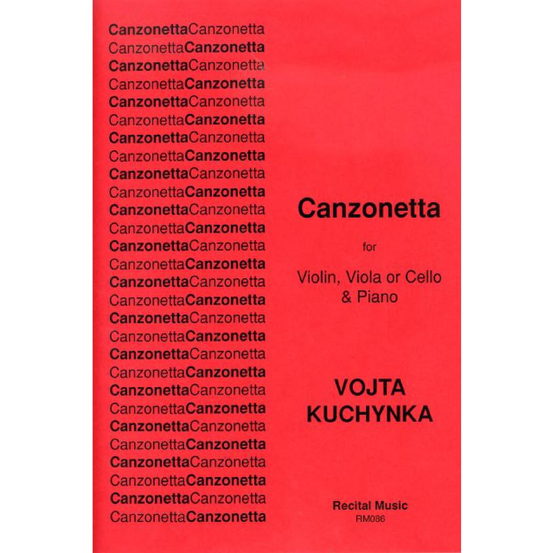 Titelbild für RECITAL 086 - Canzonetta