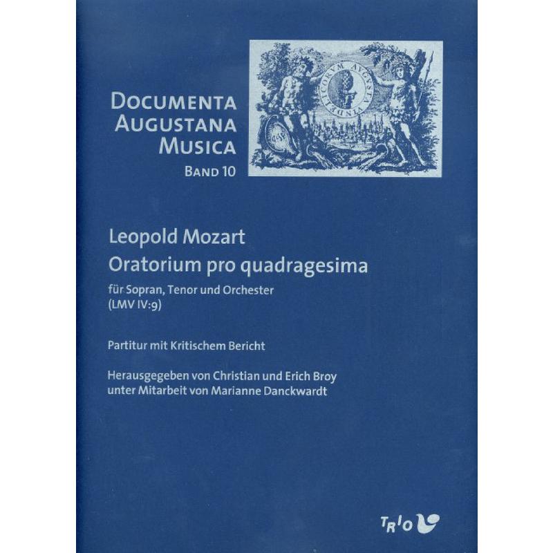 Titelbild für TRIO -DA010 - Oratorium pro quadragesima