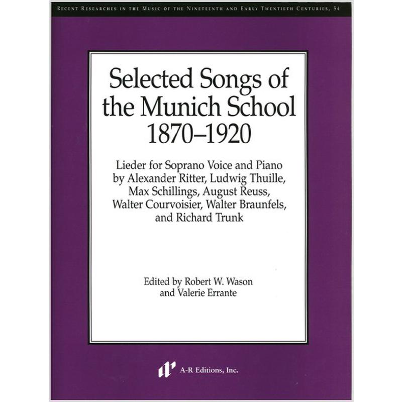 Titelbild für AREDITION -N054 - Selected songs of the Munich school 1870-1920