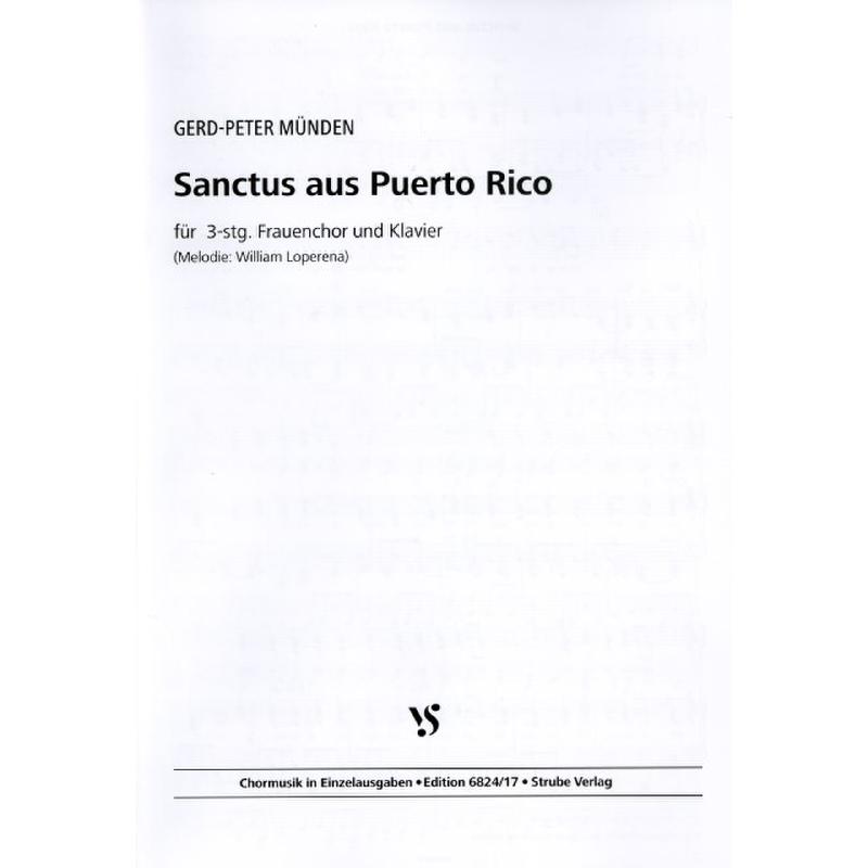 Titelbild für VS 6824-17 - Sanctus aus Puerto Rico