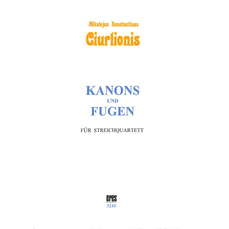 Titelbild für ERES 3241 - Kanons + Fugen