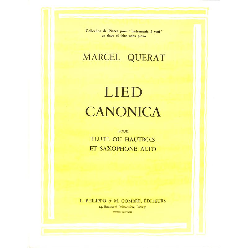 Titelbild für COMBRE -P3328 - Lied canonica