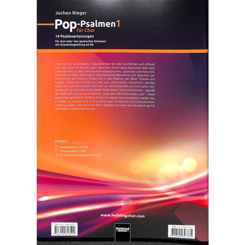 Notenbild für HELBL -C7703 - POP PSALMEN 1