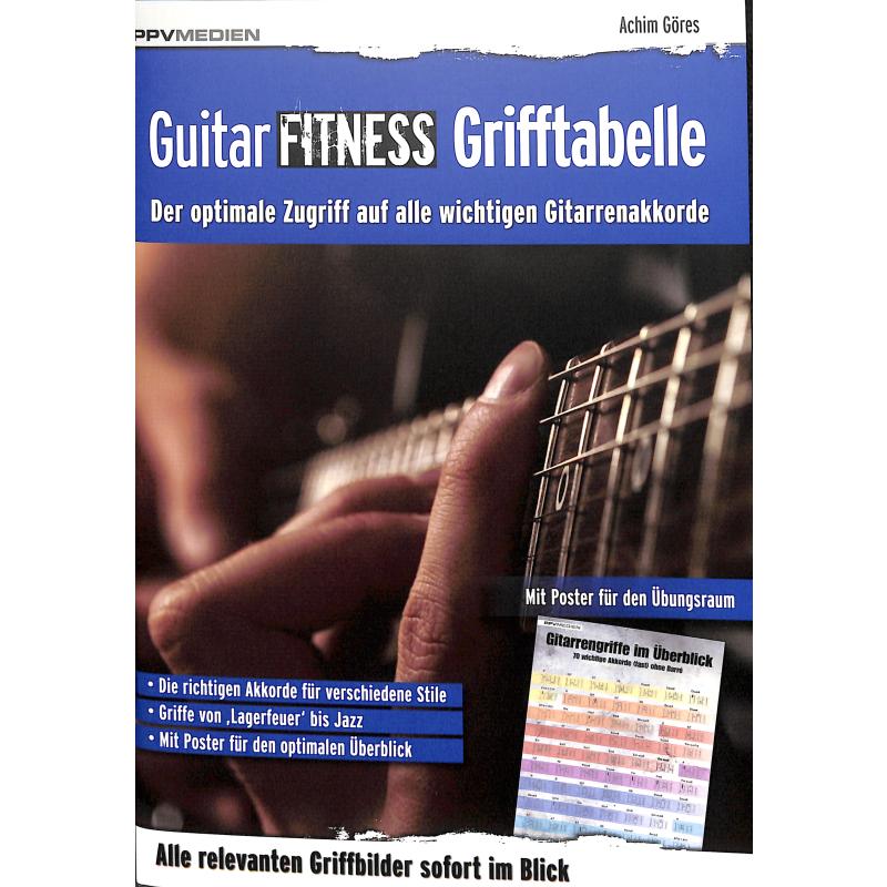 Titelbild für 978-3-95512-019-1 - Guitar fitness | Grifftabelle