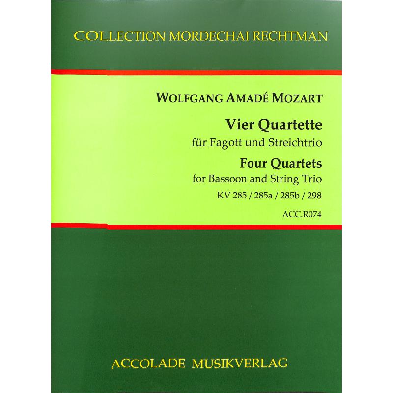 Titelbild für ACCOLADE -R074 - 4 Quartette