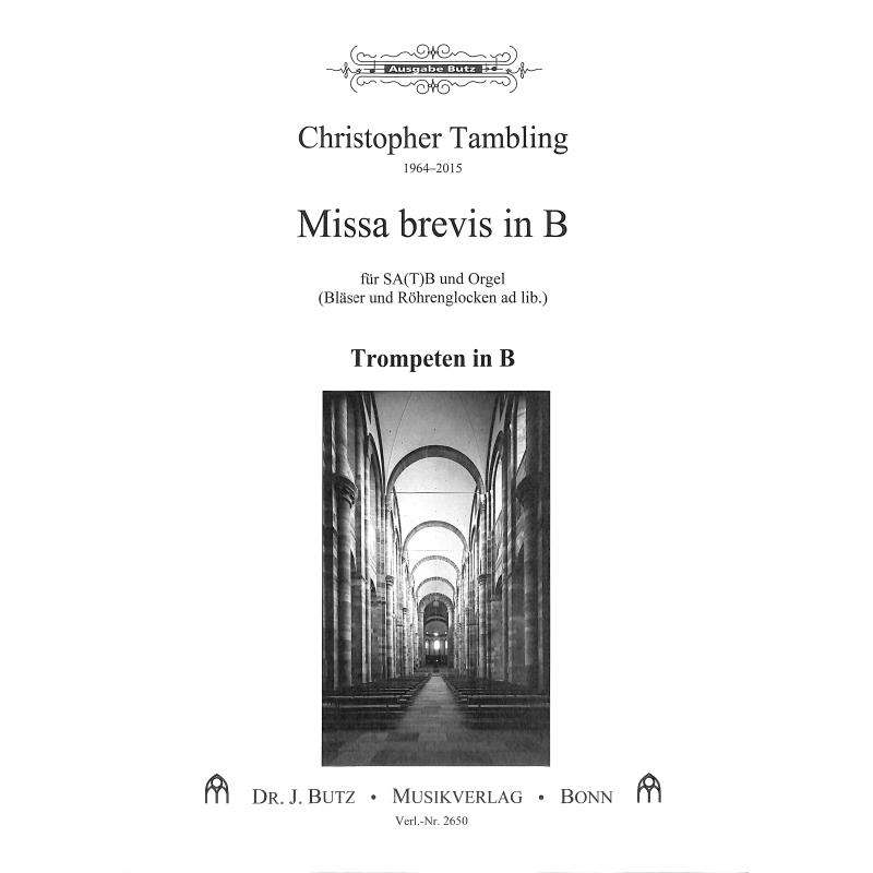 Titelbild für BUTZ 2650A-ST - Missa brevis B-Dur
