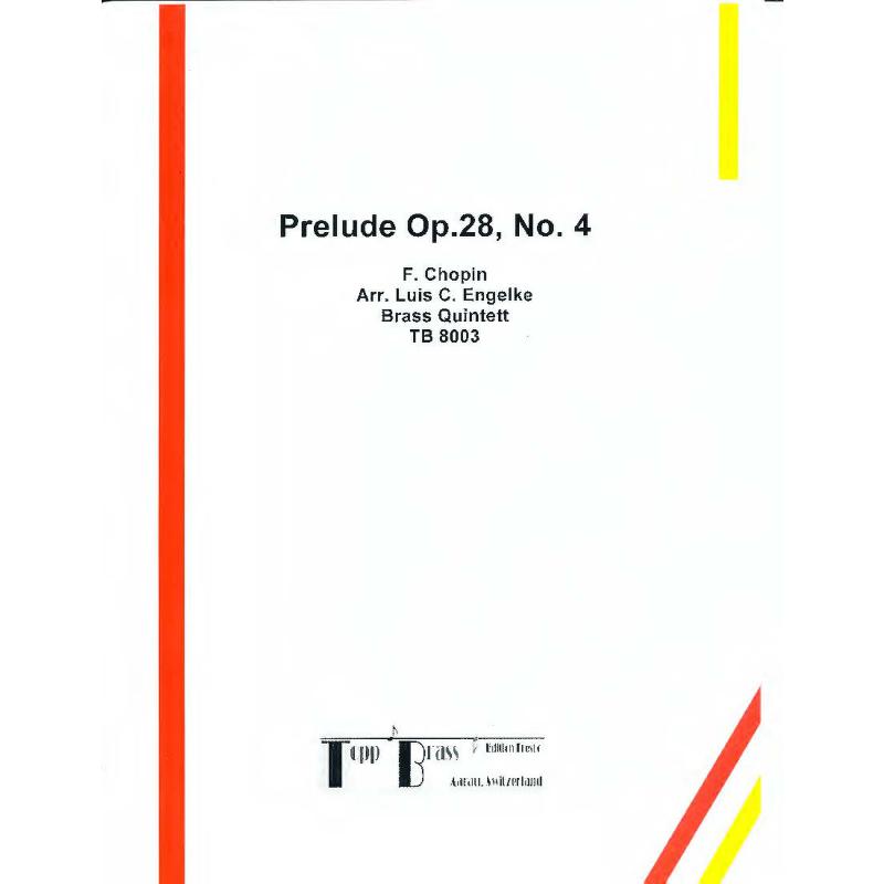 Titelbild für TOPP -TB8003 - Prelude e-moll op 28/4