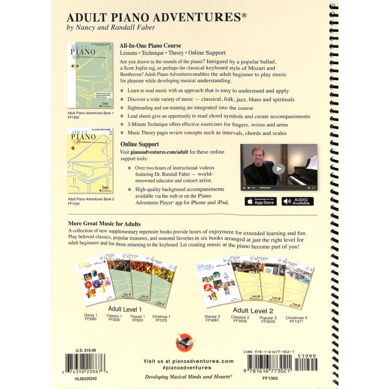 Notenbild für HL 420242 - ADULT PIANO ADVENTURES 1