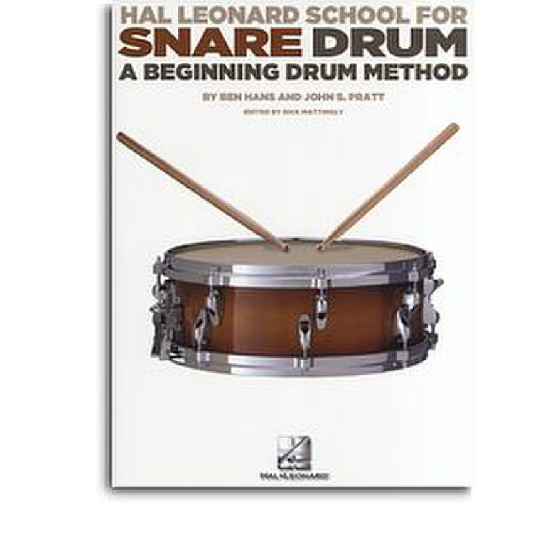 Titelbild für HL 347777 - School for snare drum | A beginning method