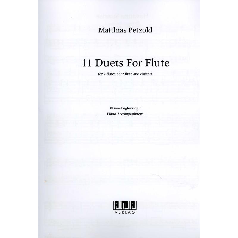 Titelbild für AMA 610482 - 11 Duets for flute