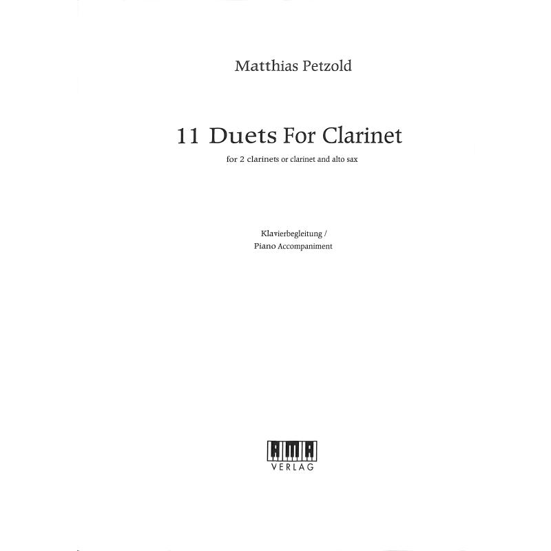 Titelbild für AMA 610483 - 11 Duets for clarinet