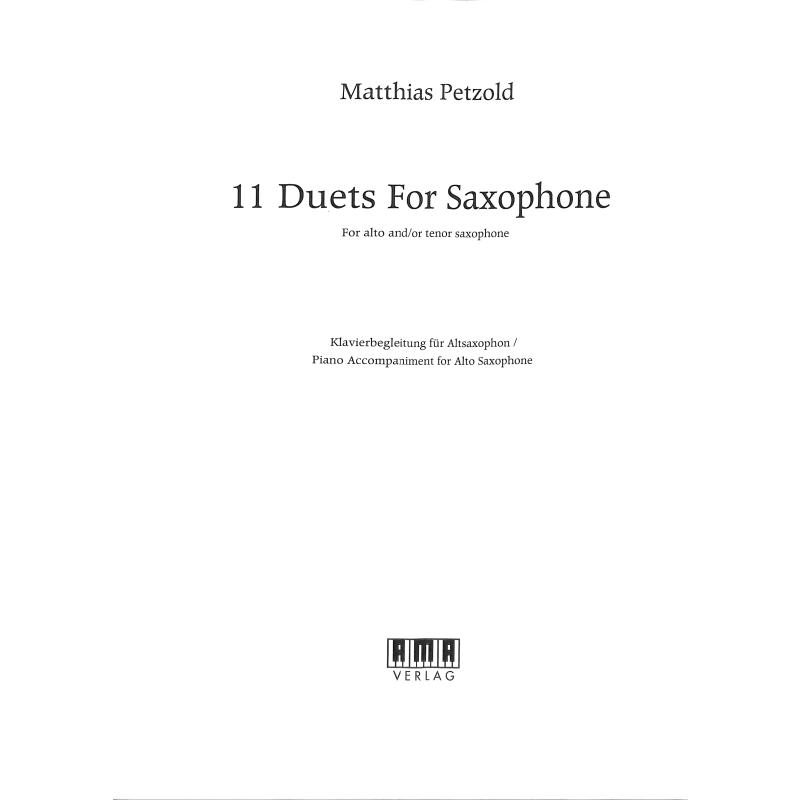 Titelbild für AMA 610484 - 11 Duets for saxophone