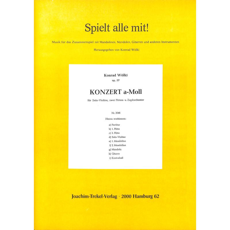 Titelbild für TREKEL 3546-P - Konzert a-moll
