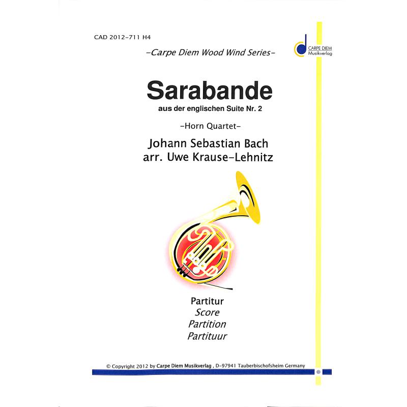 Titelbild für CARPE 2012-711-H4 - Sarabande aus Englische Suiten 2