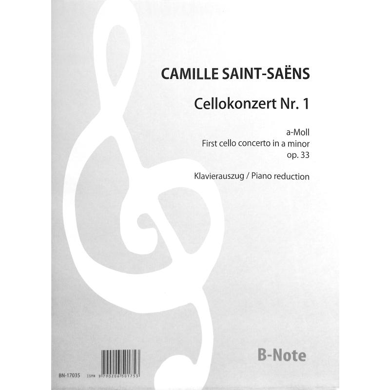 Titelbild für BNOTE -BN17035 - Konzert 1 a-moll op 33