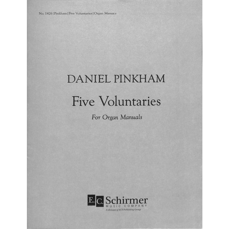 Titelbild für ECSCHIRMER 1426 - 5 Voluntaries