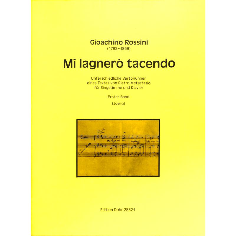 Titelbild für DOHR 28821 - Mi lagnero tacendo