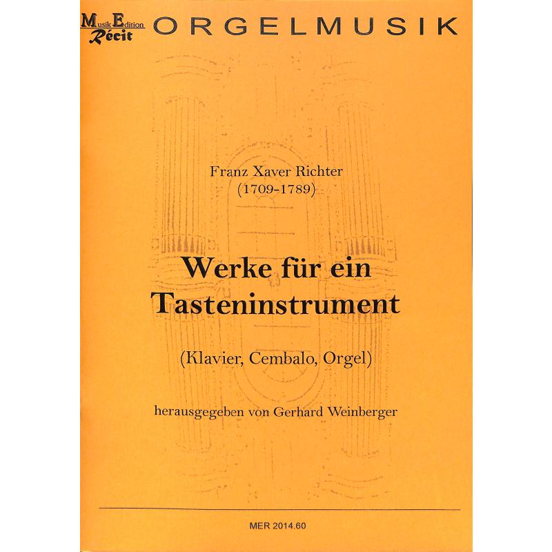 Titelbild für RECIT 2014-60 - Werke für ein Tasteninstrument