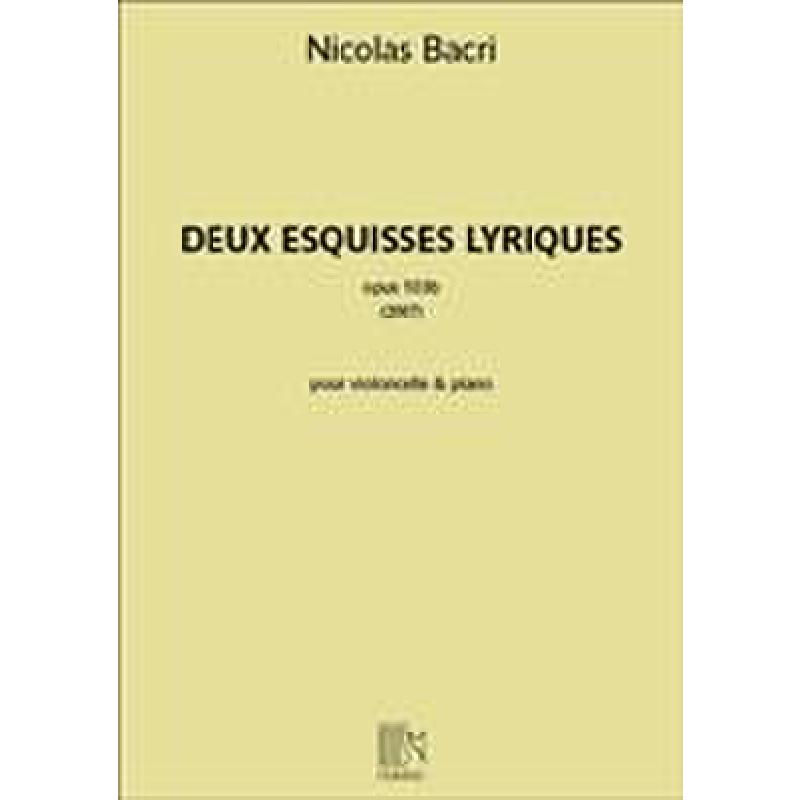 Titelbild für DUR 15930 - 2 Esquisses lyriques op 103b
