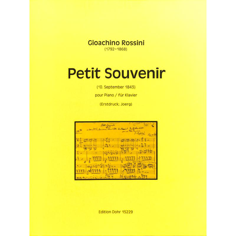 Titelbild für DOHR 15229 - Petit souvenir