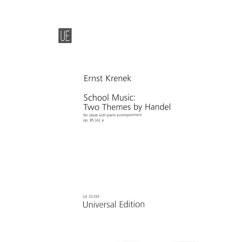 Titelbild für UE 33293 - 2 themes by Händel