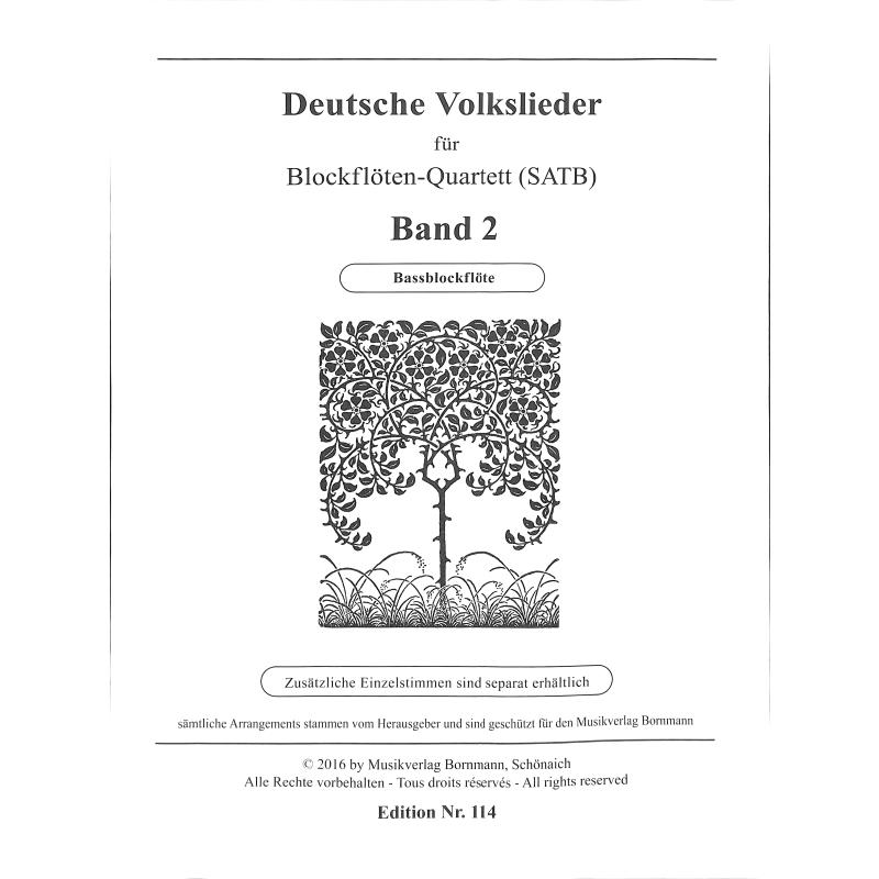 Titelbild für MVB 114-BBFL - DEUTSCHE VOLKSLIEDER 2