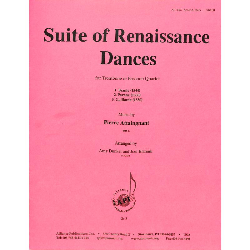 Titelbild für ALLIANCE -AP3067 - Suite of Renaissance dances