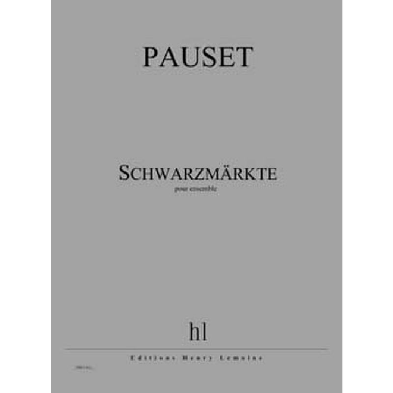 Titelbild für LEMOINE 29055 - Schwarzmaerkte