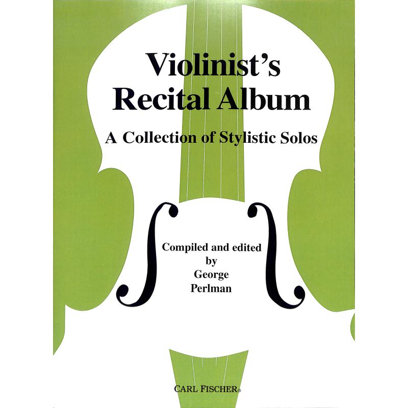 Titelbild für CF -O4460 - Violinist's Recital Album