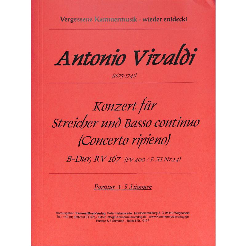 Titelbild für KMV 0167 - Concerto B-Dur F 11/24 T 190