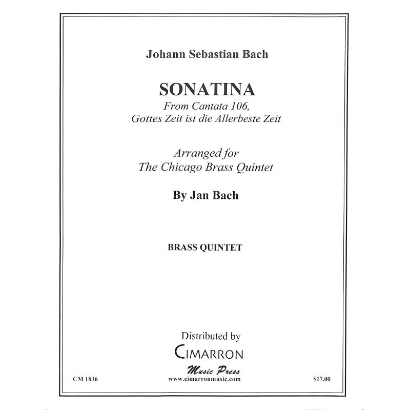 Titelbild für CIMARRON 1836 - Sonatine | Kantate 106 Gottes Zeit ist die allerbeste Zeit BWV 106