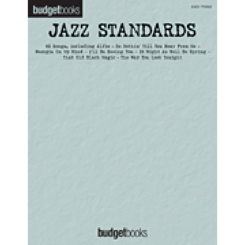 Titelbild für HL 311122 - Budget books - Jazz standards