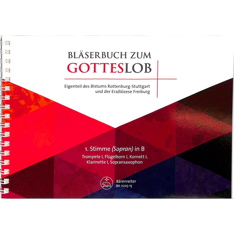 Titelbild für BA 11225 -15 - Bläserbuch zum Gotteslob - Freiburg Rottenburg Stuttgart