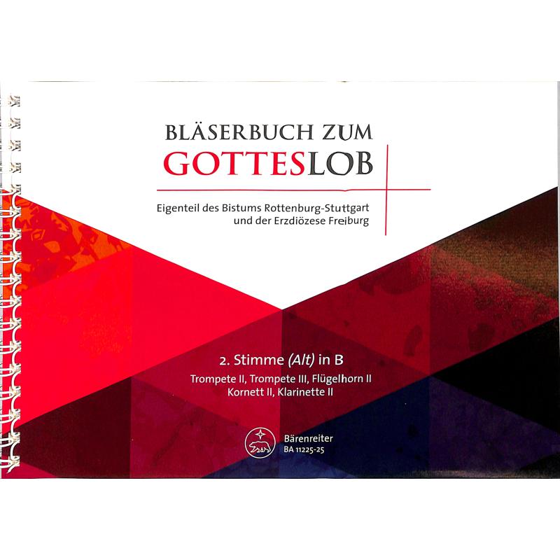 Titelbild für BA 11225-25 - Bläserbuch zum Gotteslob - Freiburg Rottenburg Stuttgart