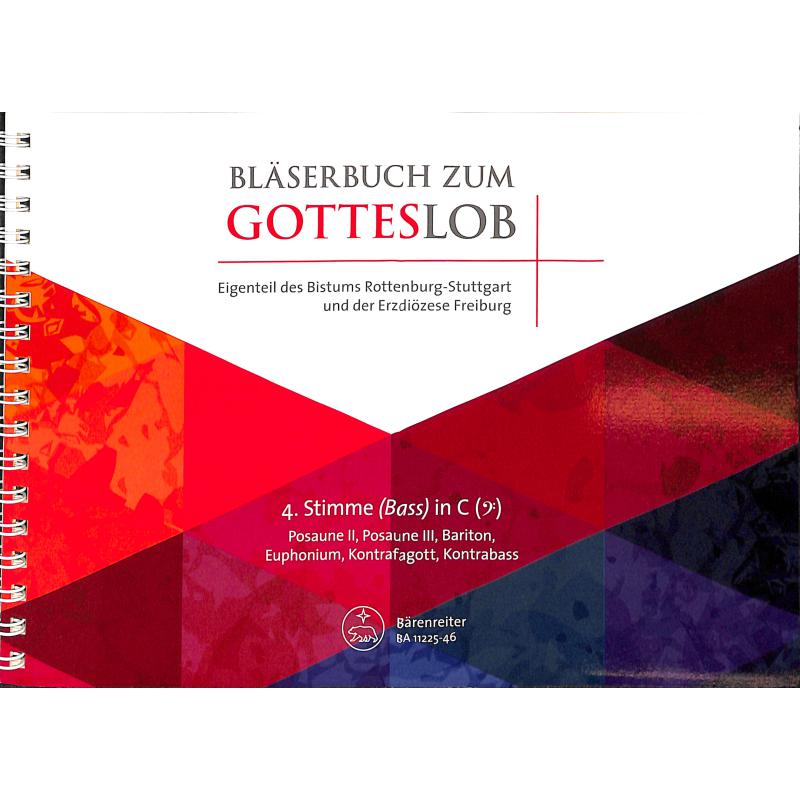 Titelbild für BA 11225-46 - Bläserbuch zum Gotteslob - Freiburg Rottenburg Stuttgart