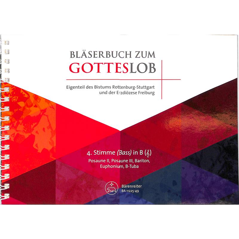 Titelbild für BA 11225-49 - Bläserbuch zum Gotteslob - Freiburg Rottenburg Stuttgart