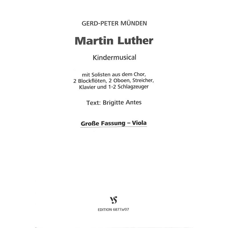 Titelbild für VS 6877A-07 - MARTIN LUTHER - DAS MUSICAL