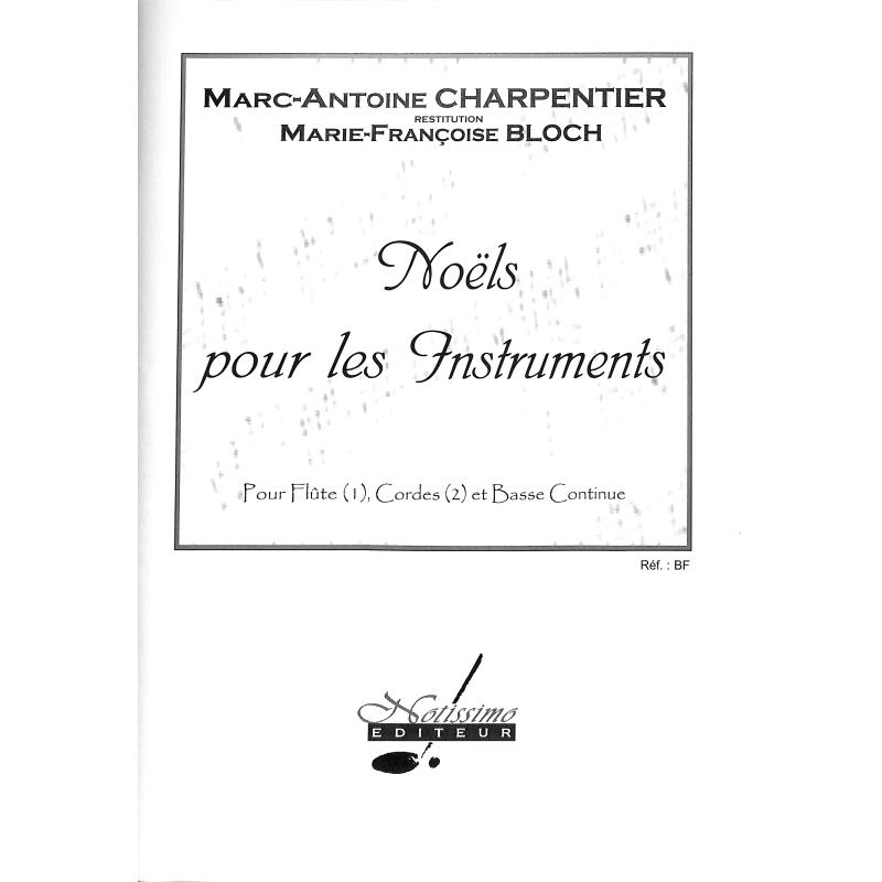 Titelbild für NOTISSIMO 10490Y - Noels pour les instruments