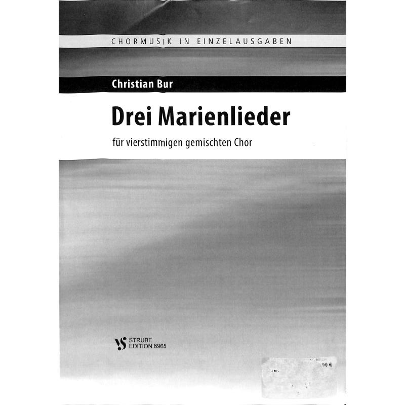 Titelbild für VS 6965 - 3 Marienlieder
