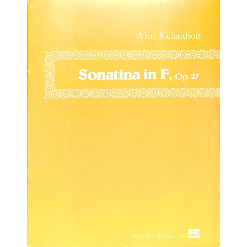Titelbild für WEINB 1104-12 - Sonatine F-Dur op 27