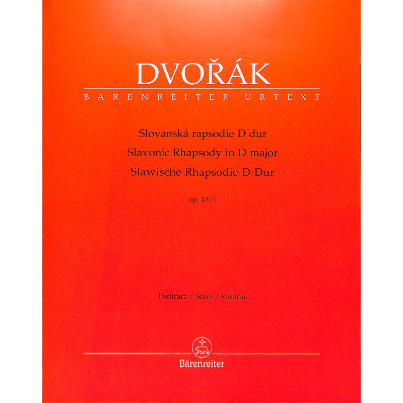 Titelbild für BA 10401 - SLAWISCHE RHAPSODIE D-DUR OP 45/1