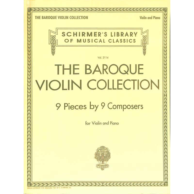 Titelbild für HL 50499629 - THE BAROQUE VIOLIN COLLECTION